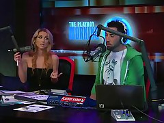 Watch the hot blonde host of the play playboy radio program 'Morning Show' discussing about some important facts of appearance and looks those you'll need to keep u fit and sexy! And to show the practical result she takes off her tops to show u how beautiful her body is by obeying those rules herself!