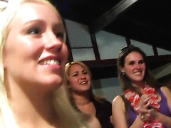 Those three college gorgeous strumpets cant acquire enough cock!