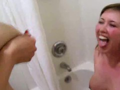 A lacjtating mommy and her female ally decide to have enjoyment in the bathroom by shooting her brest milk all over her. I desire i was the friend, Id be happy even if i was the camera man